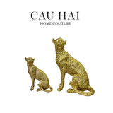 SET TƯỢNG PANTHERA PARDUS 24K LUXE-CẬU HAI HOME DECOR