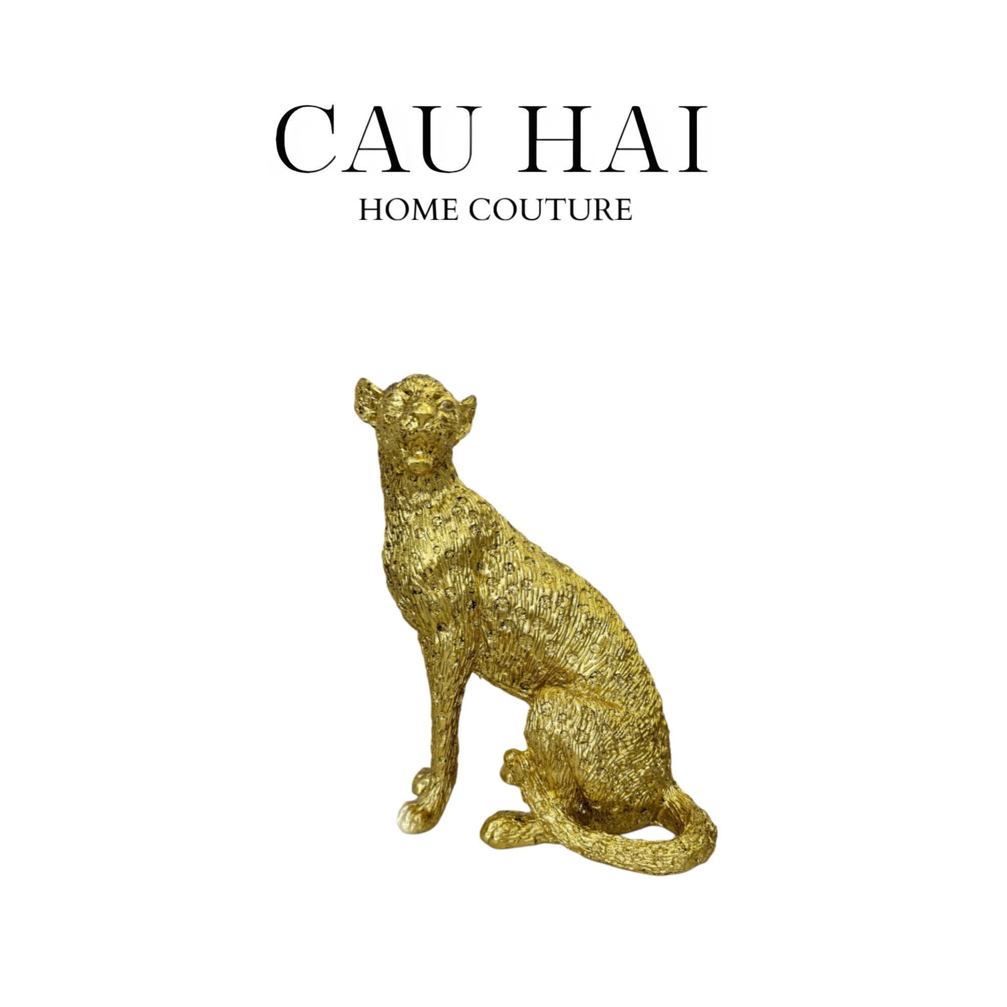 SET TƯỢNG PANTHERA PARDUS 24K LUXE-CẬU HAI HOME DECOR