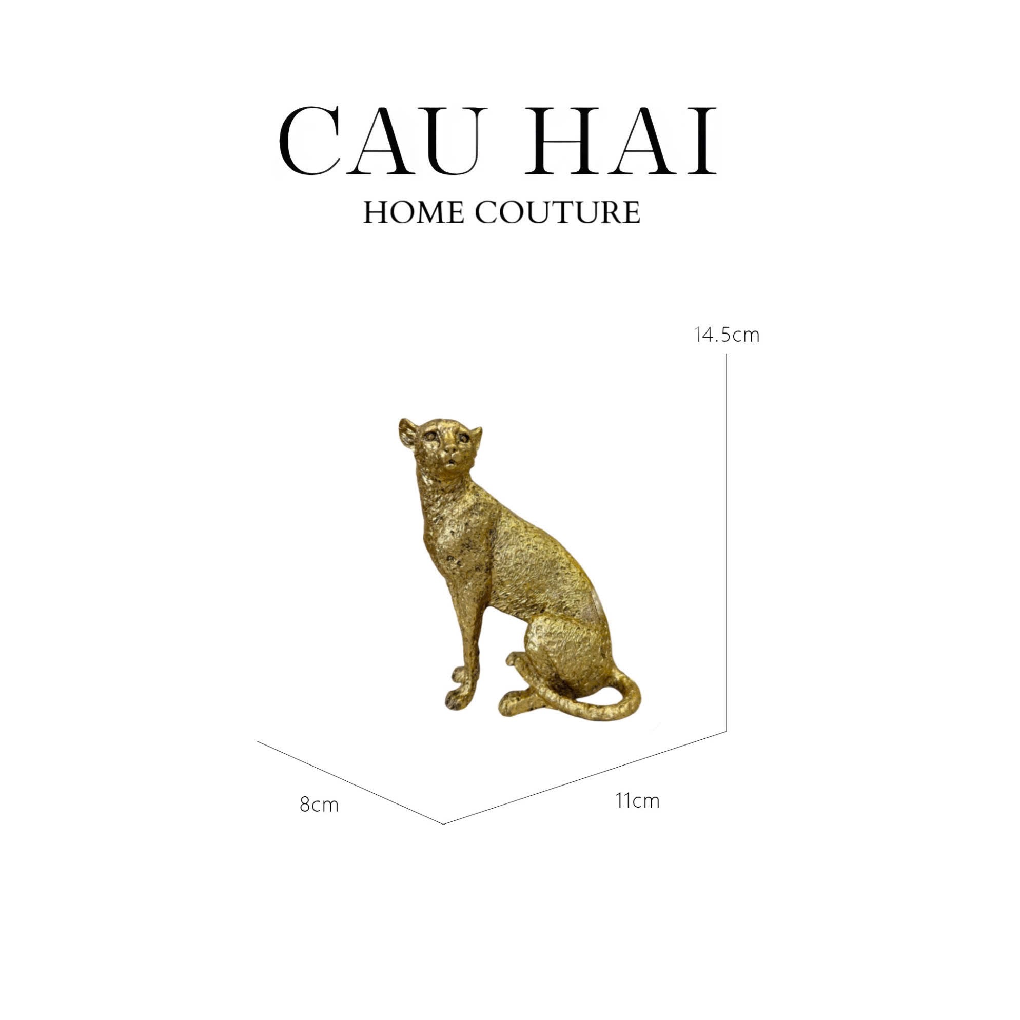 SET TƯỢNG PANTHERA PARDUS 24K LUXE-CẬU HAI HOME DECOR