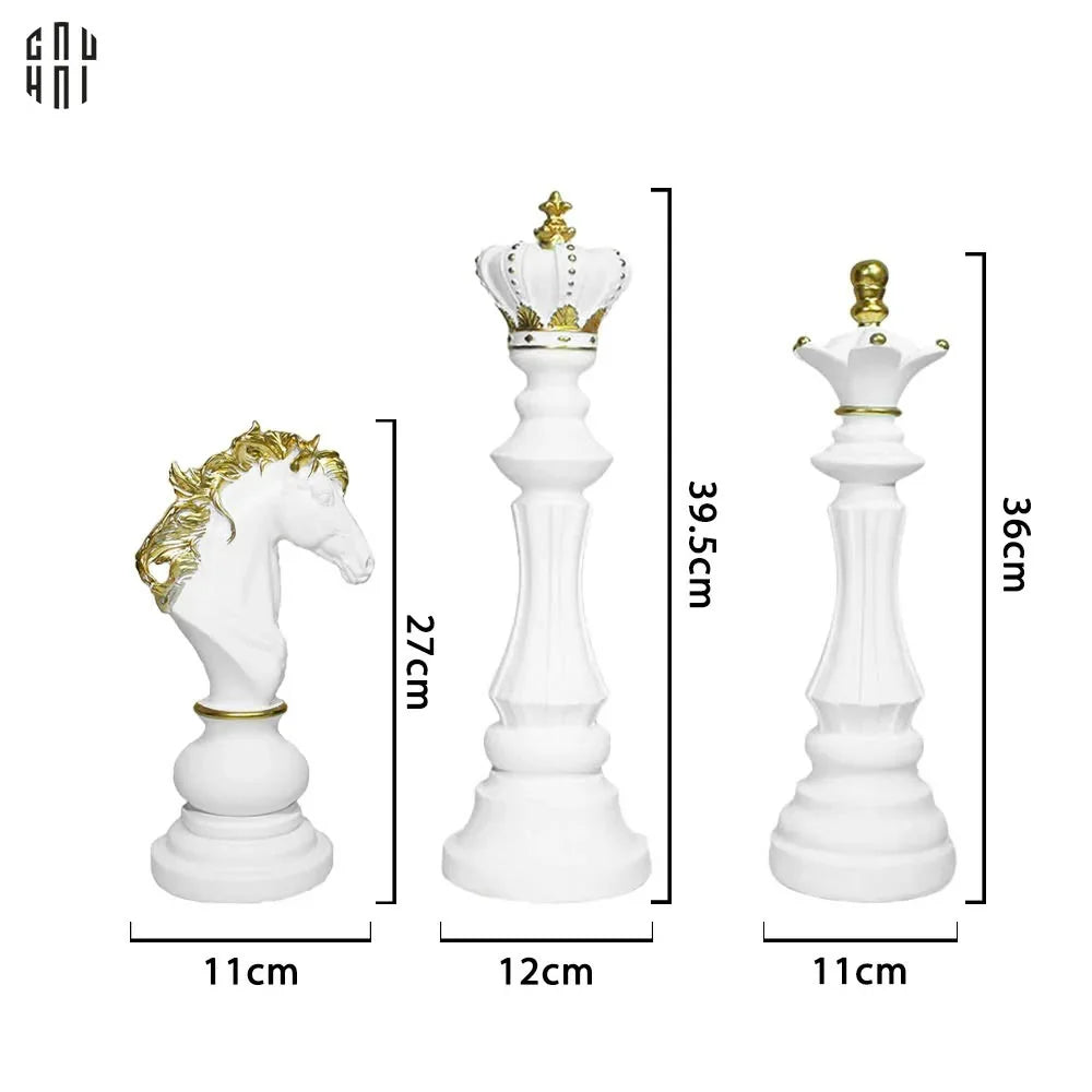 SET TƯỢNG TRANG TRÍ MAJESTIC CHESSBOARD-CẬU HAI HOME DECOR