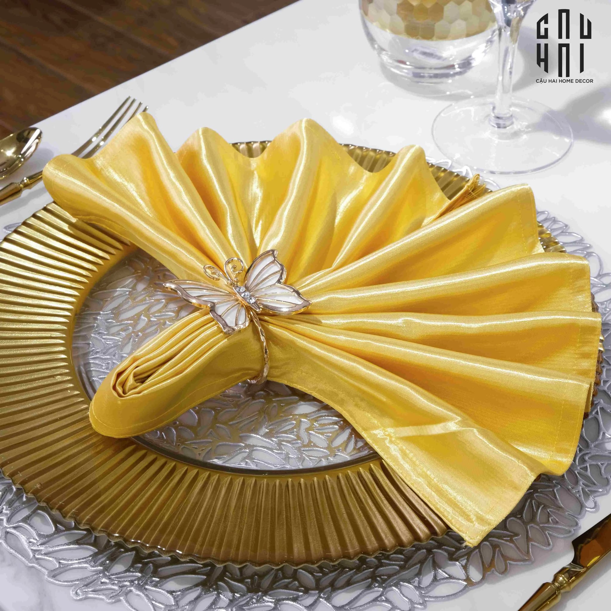 SILK NAPKIN CORNER-CẬU HAI HOME DECOR