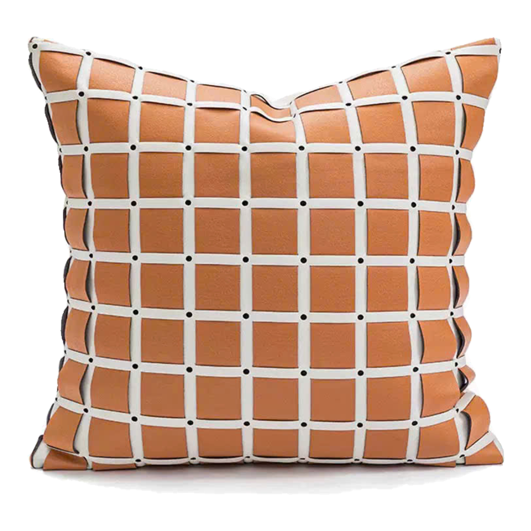 Vỏ Gối Équestre Stud Grid Camel 45x45