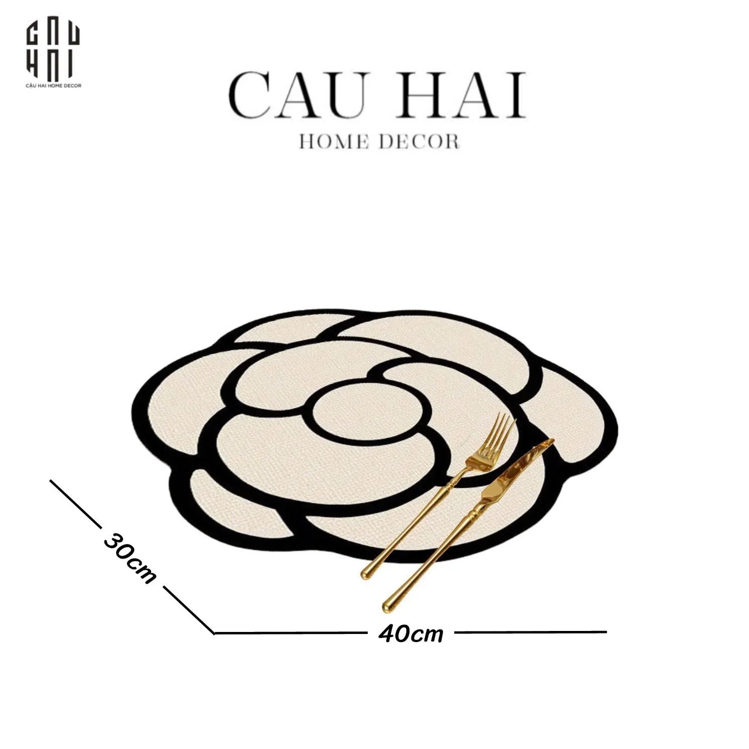 Tấm Lót Microfiber Blanc Rose-CẬU HAI HOME DECOR