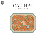 Tấm Lót Microfiber Orange Emperor Bird 30X40 - CẬU HAI HOME DECOR