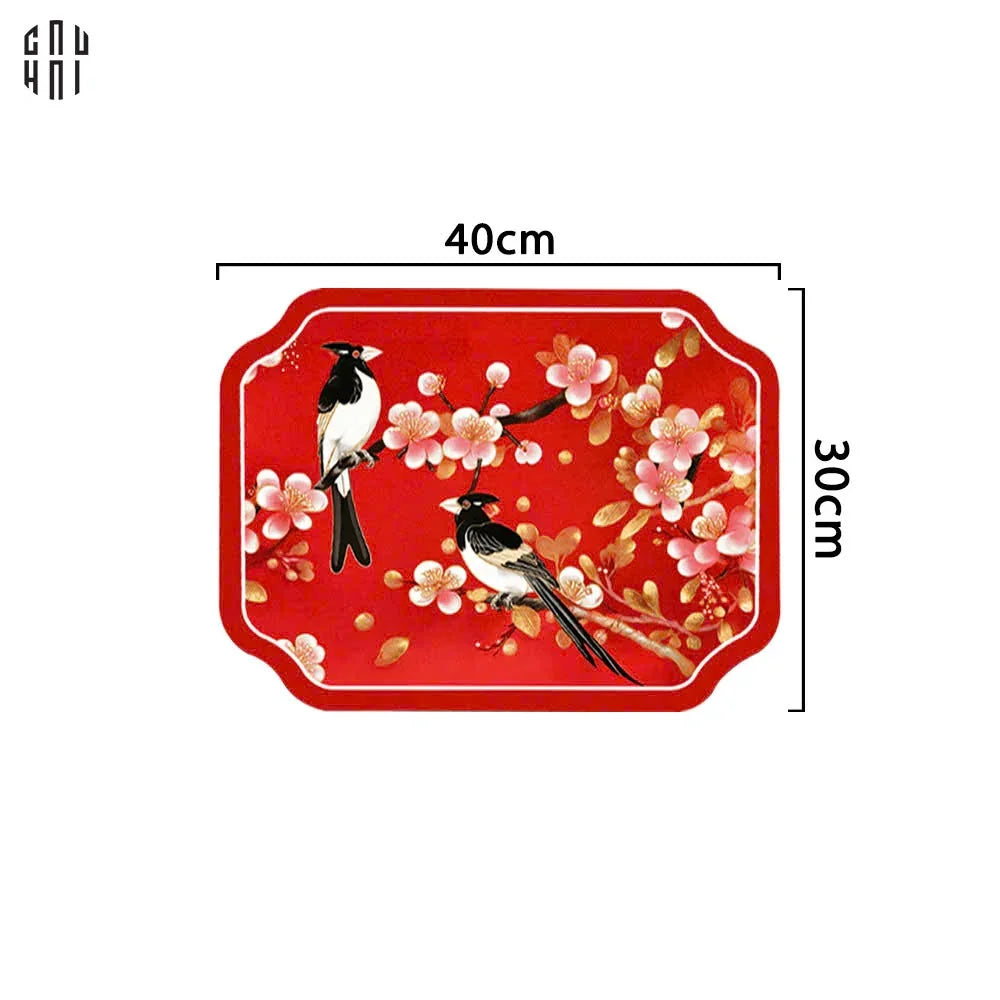 Tấm Lót Microfiber Red Blossom Spring 30X40Cm-CẬU HAI HOME DECOR