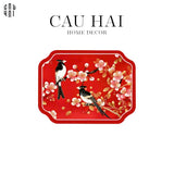 Tấm Lót Microfiber Red Blossom Spring 30X40Cm-TẤM LÓT BÀN ĂN-CẬU HAI HOME DECOR