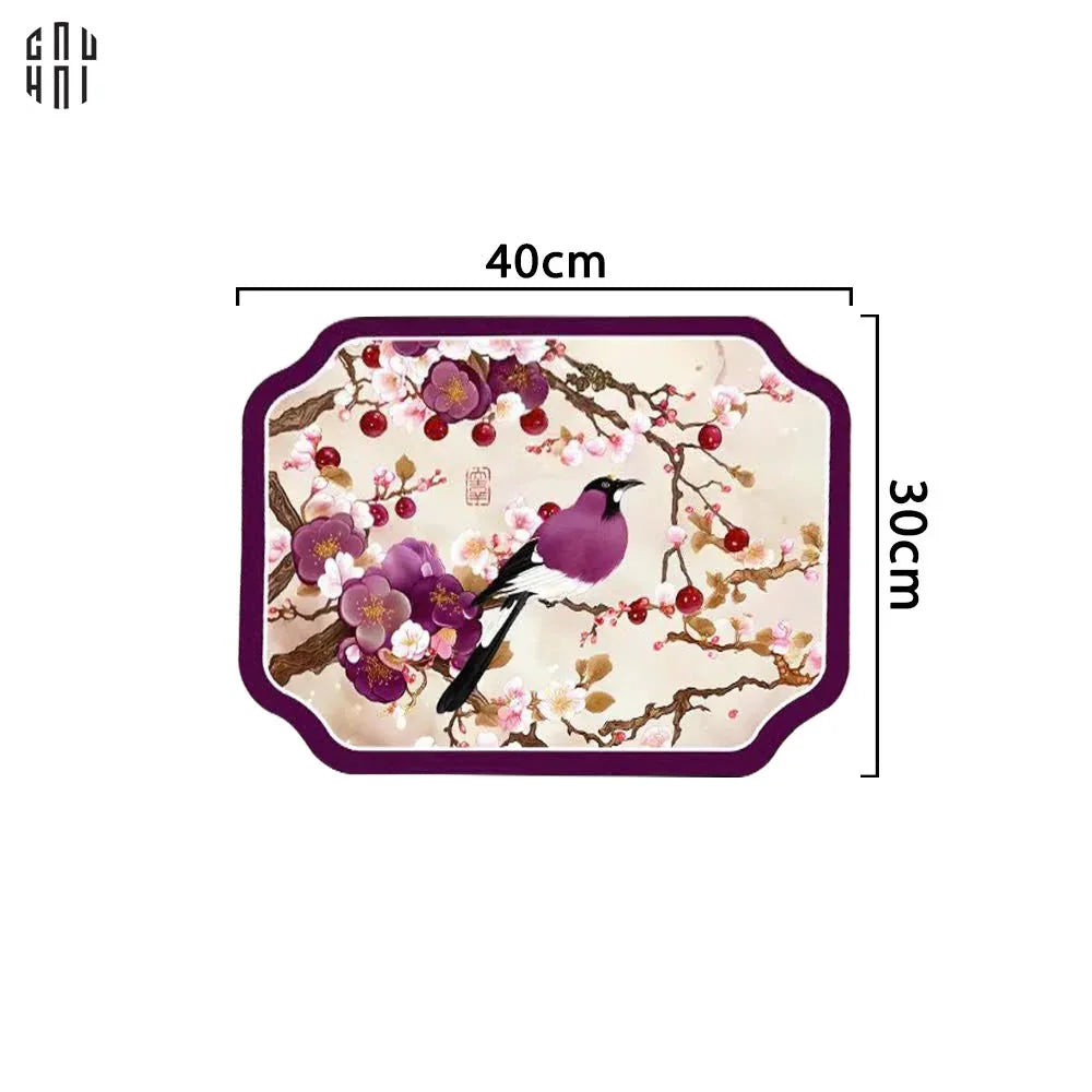 Tấm Lót Microfiber Violet Blossom Spring 30X40Cm - CẬU HAI HOME DECOR