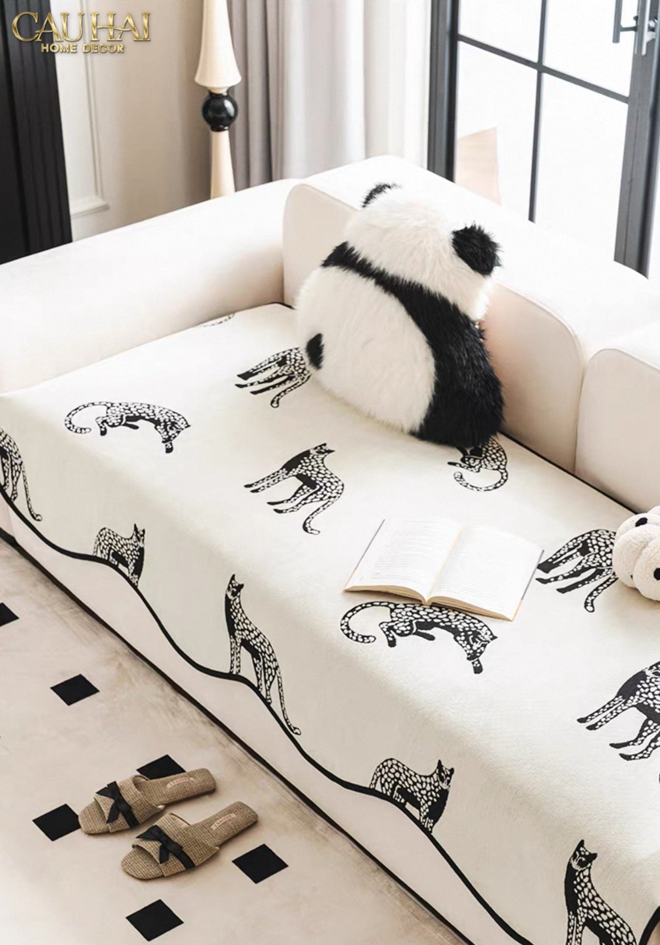 TẤM PHỦ SOFA - 90X210 - PANTHER SQUAD-CẬU HAI HOME DECOR