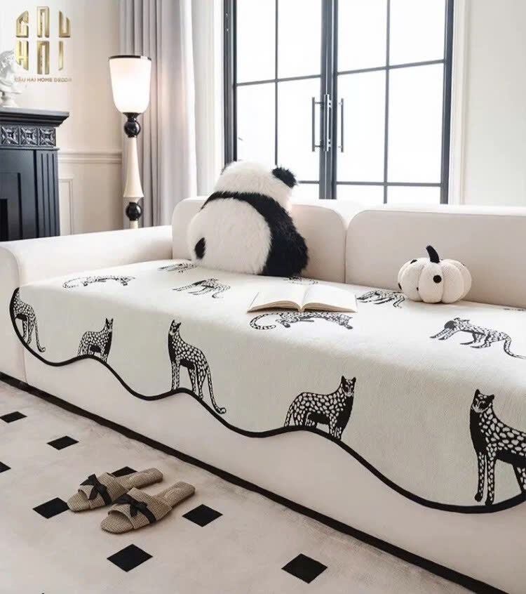 TẤM PHỦ SOFA - 90X210 - PANTHER SQUAD-CẬU HAI HOME DECOR