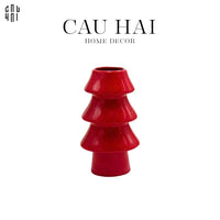 Tết Couture - Bình Hoa Christmas Mistletoe Pine Tree Vase Up-CẬU HAI HOME DECOR