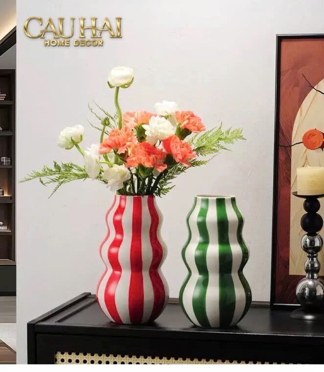 Tết Couture - Bình Hoa Grande Cherry Clowny H23 - CẬU HAI HOME DECOR