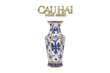 Tết Couture - Bình Hoa Kim Tôn Lăng Trấn - Indochine Indigo Porcelain Vase 41 - CẬU HAI HOME DECOR