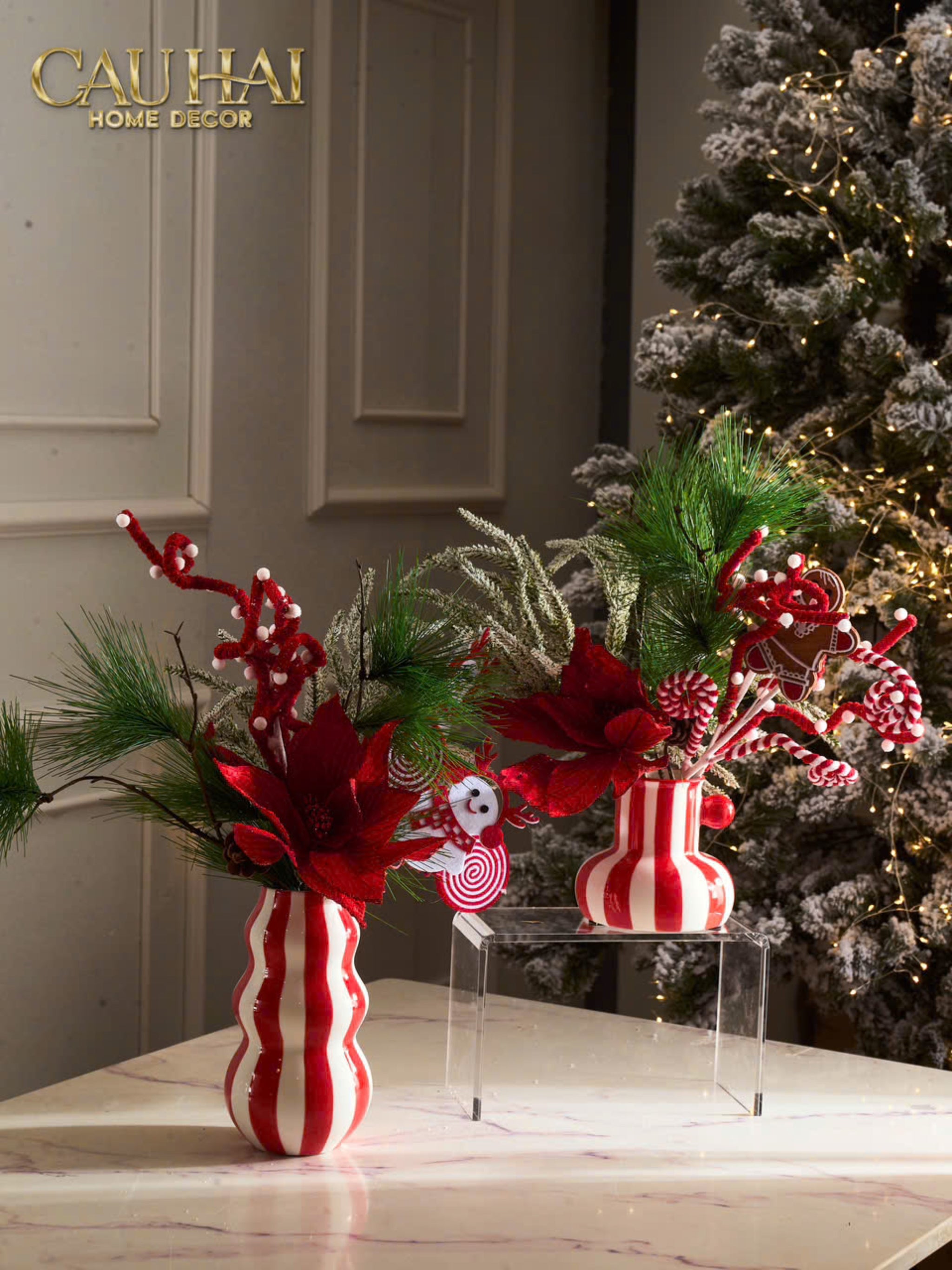 Tết Couture - Bình Hoa Petit Cherry Clowny H13 - CẬU HAI HOME DECOR