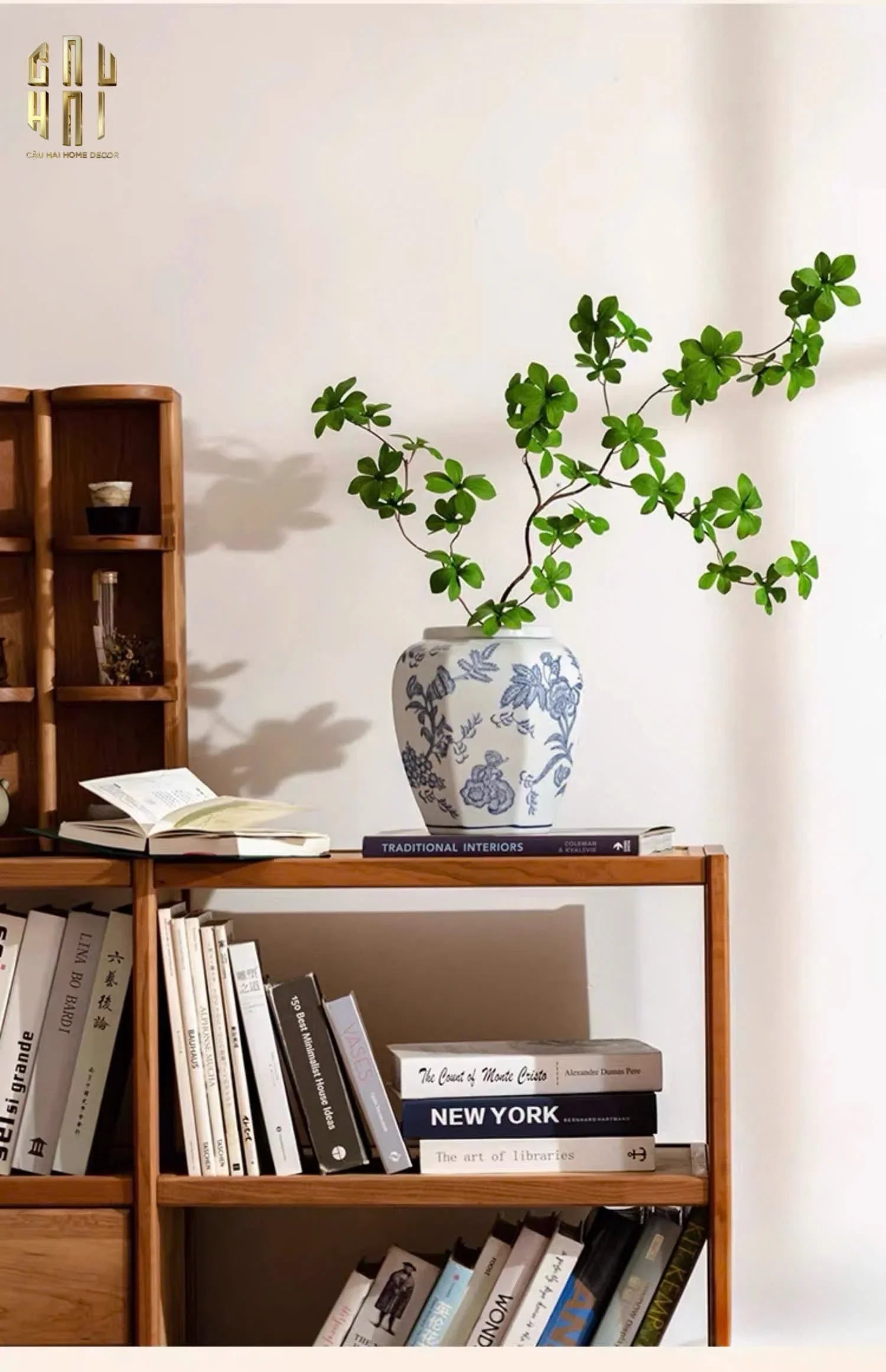 "Tết" Couture - Bình Hoa Sứ Tráng Men Indochine Flora - CẬU HAI HOME DECOR