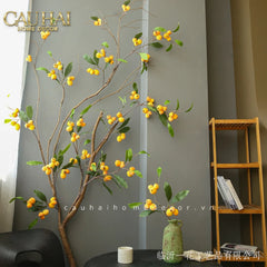 Tết Couture - Cành Hồng Bì 105CM-CẬU HAI HOME DECOR