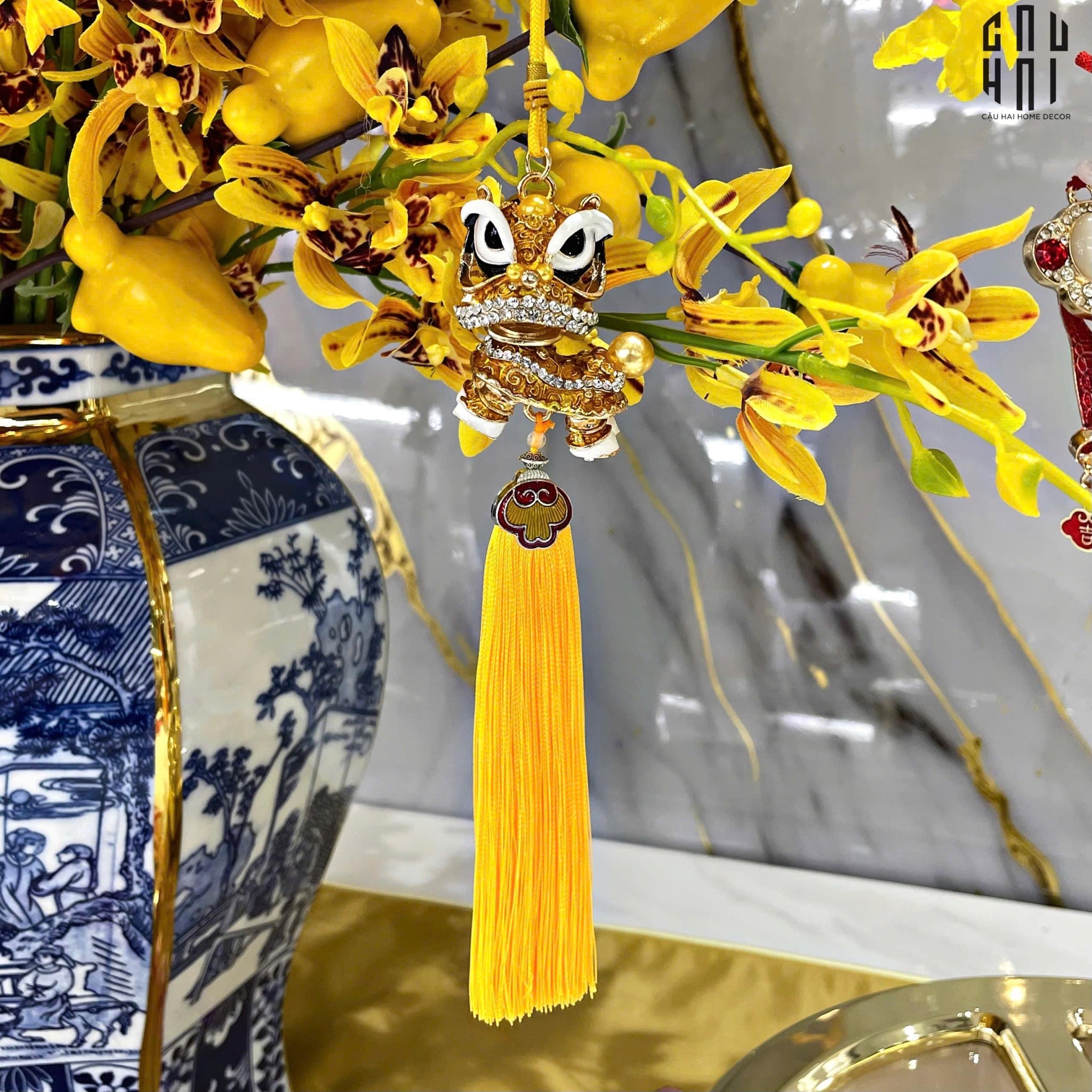 Tết Couture - Dây Treo Kim Lân Vàng-CẬU HAI HOME DECOR