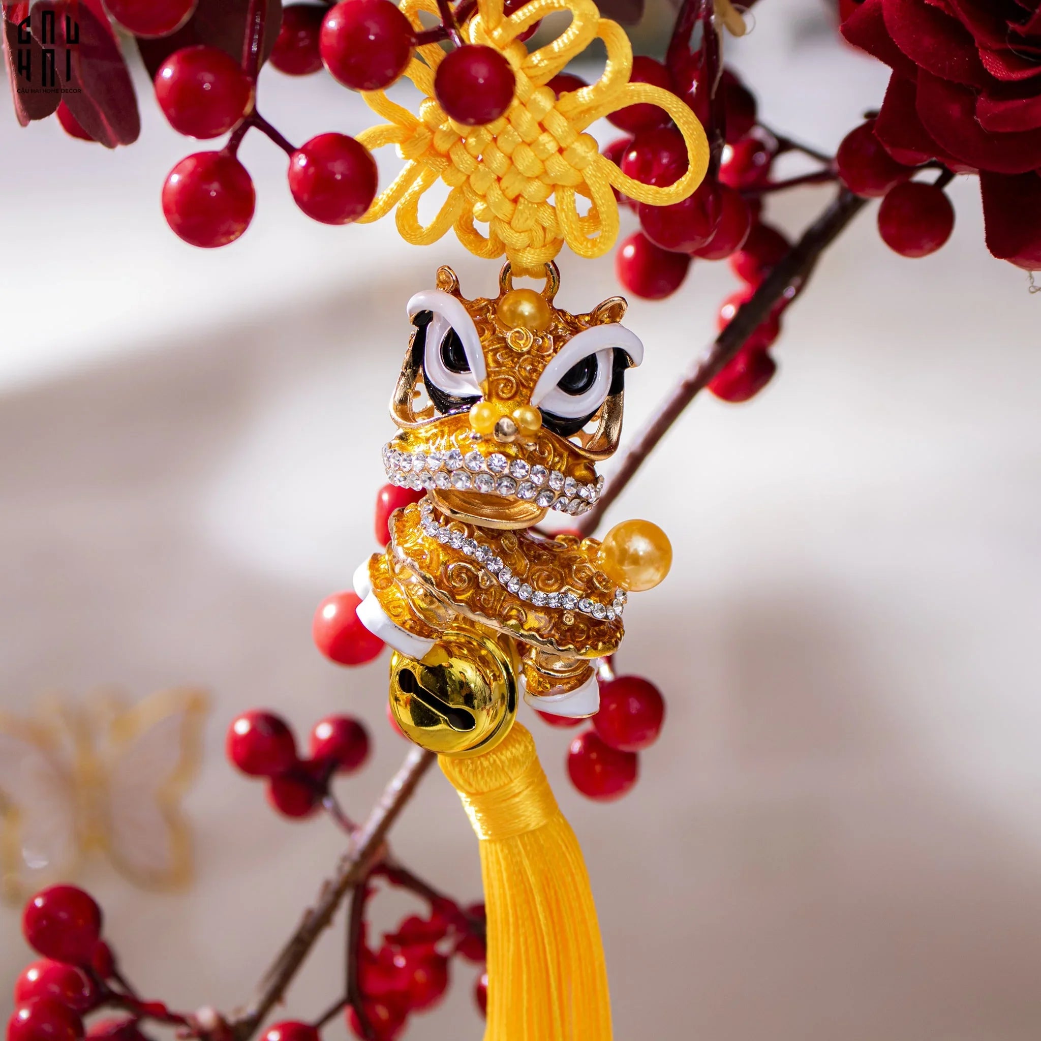 Tết Couture - Dây Treo Kỳ Lân Vàng-CẬU HAI HOME DECOR