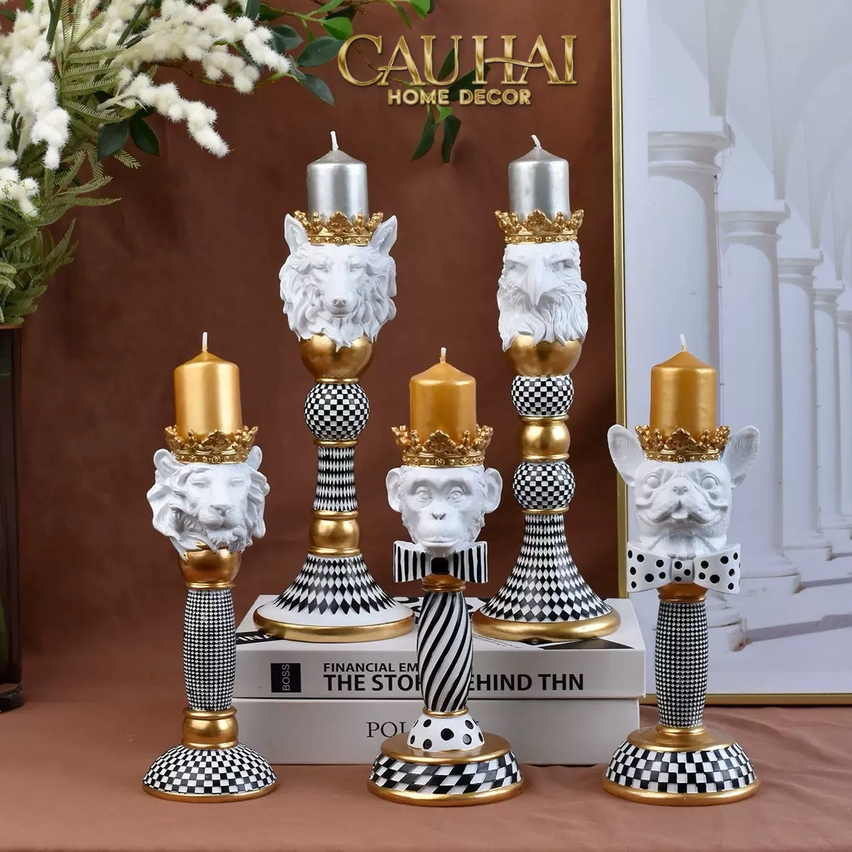 Tết Couture - Đế Nến Animalier Réflexion Candle Holder - CẬU HAI HOME DECOR