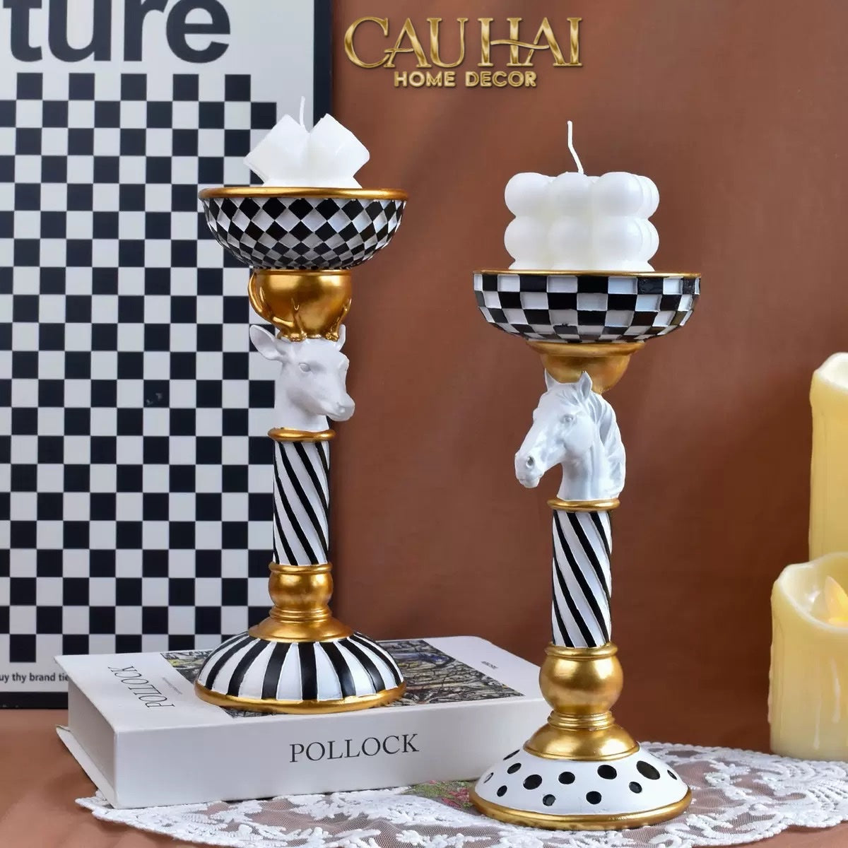 Tết Couture - Đế Nến Animalier Réflexion Candle Holder - CẬU HAI HOME DECOR