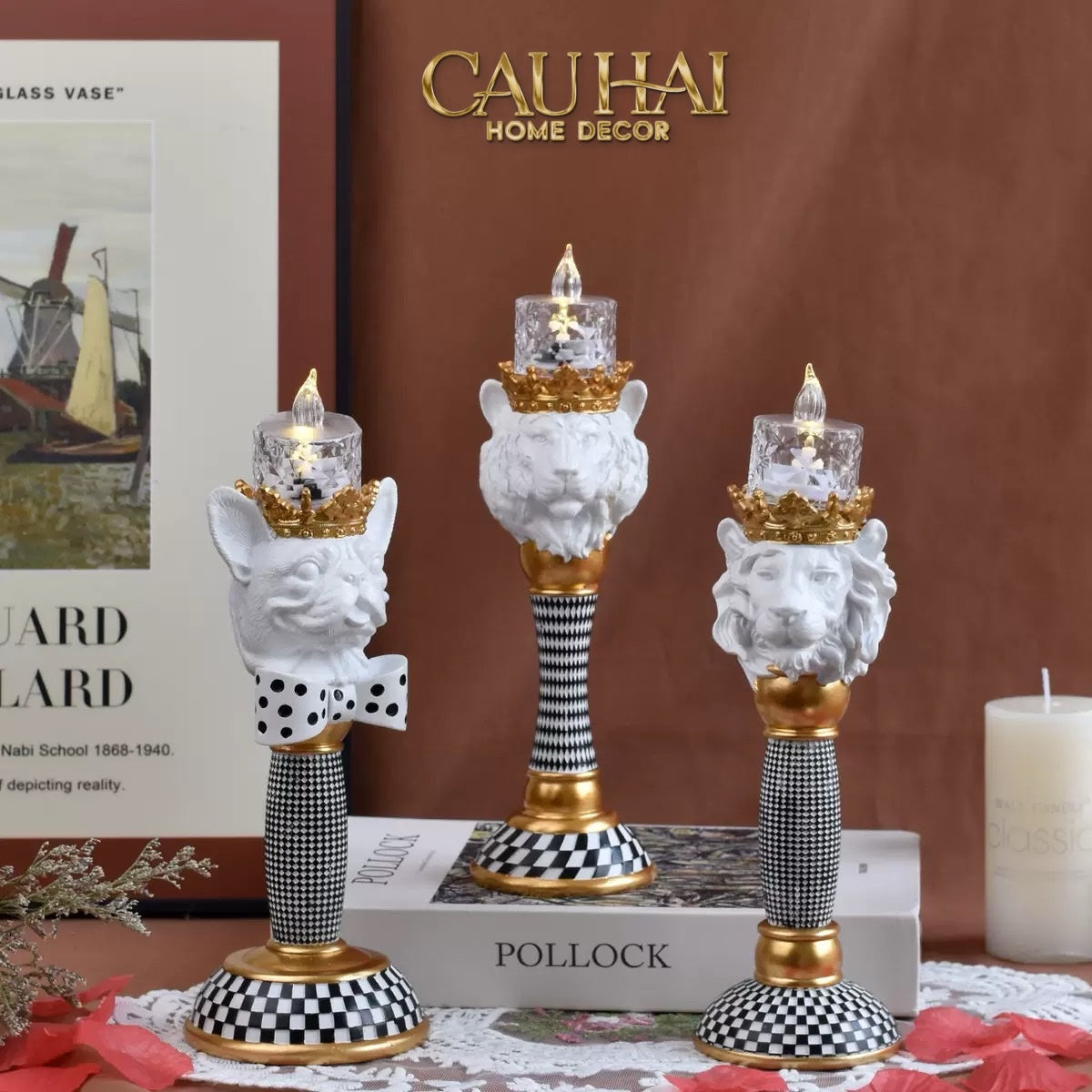 Tết Couture - Đế Nến Animalier Réflexion Candle Holder - CẬU HAI HOME DECOR