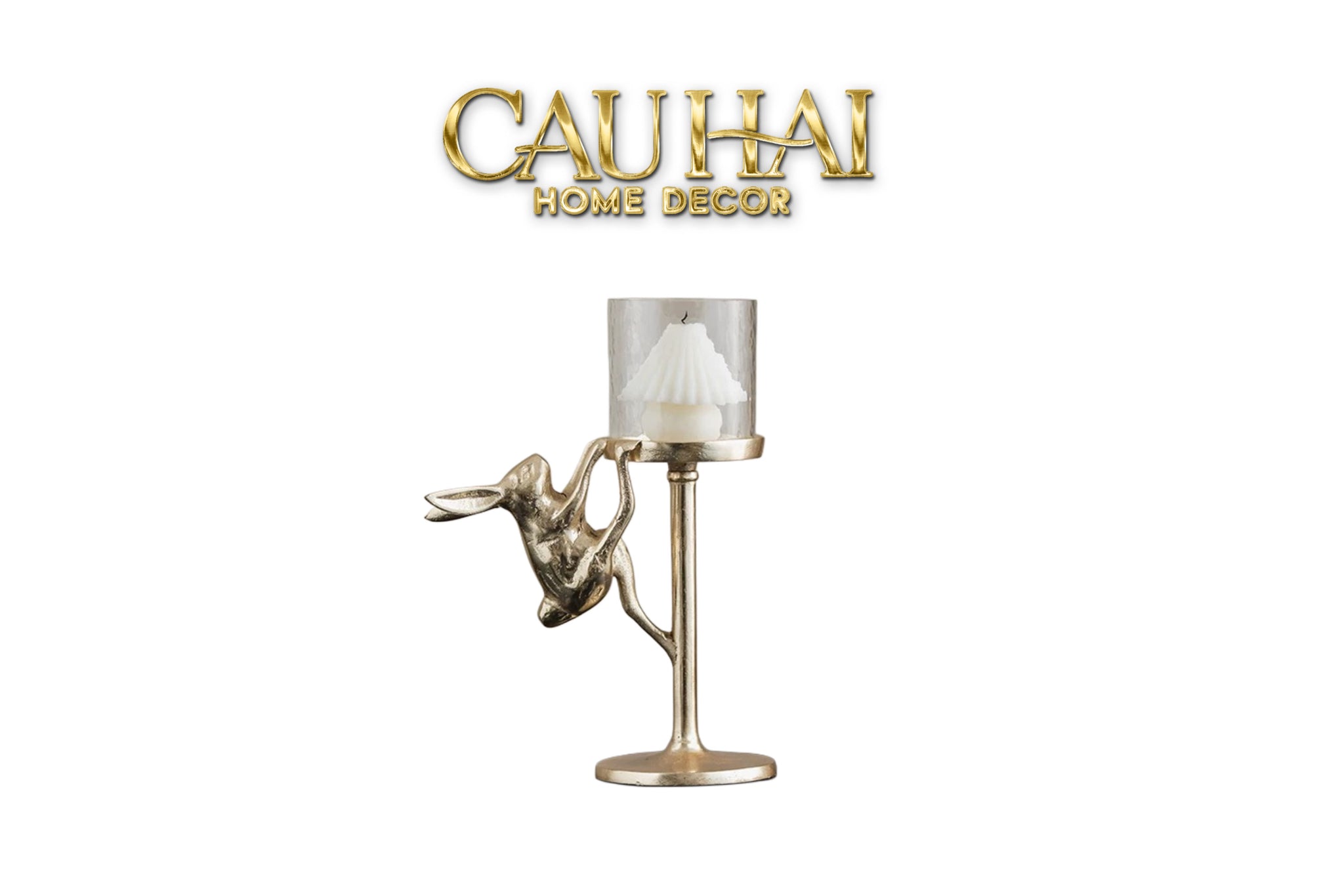 Tết Couture - Đế Nến Thỏ Climbing Glory Lapin Brasson Candle Holder - CẬU HAI HOME DECOR