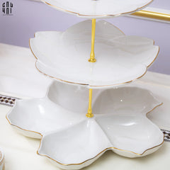 Tết Couture - Đĩa Bánh 3 Tầng Jasmine Étagère Trois Niveaux-CẬU HAI HOME DECOR