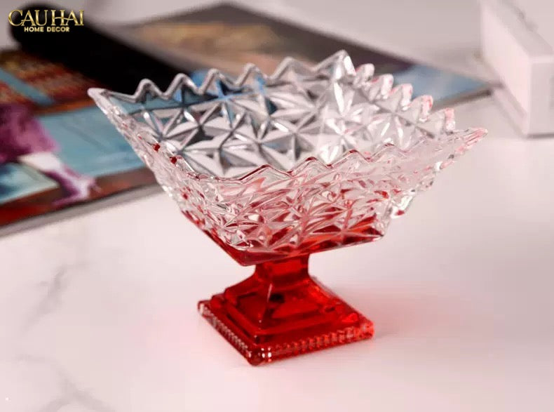 Tết Couture - Đĩa Thuỷ Tinh Icecream Tiny Plateau. - CẬU HAI HOME DECOR