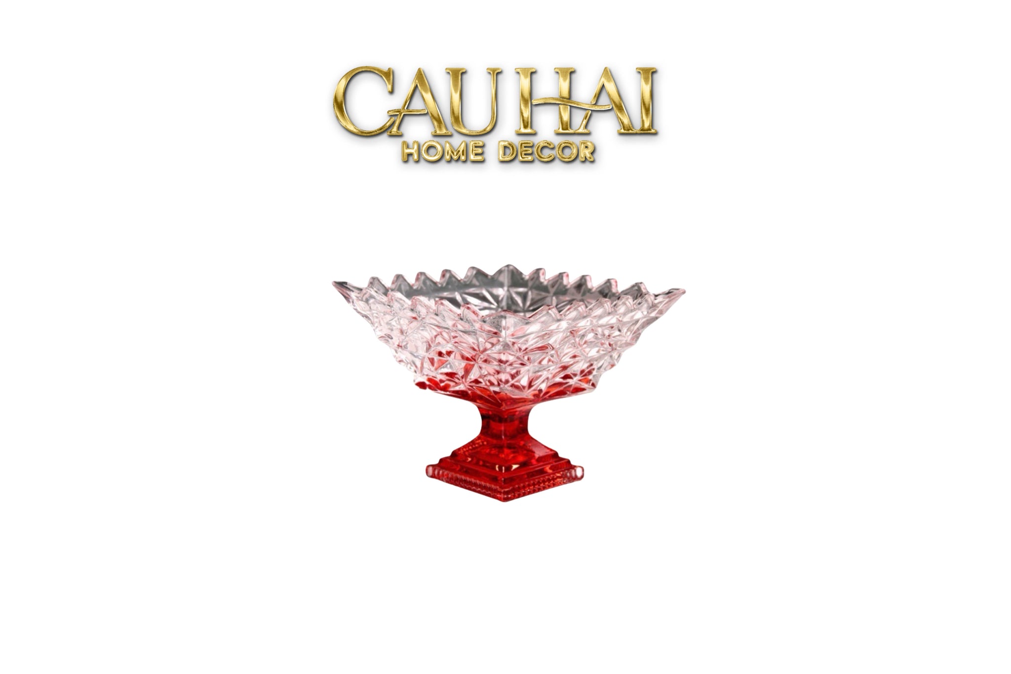 Tết Couture - Đĩa Thuỷ Tinh Icecream Tiny Plateau. - CẬU HAI HOME DECOR