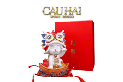 Tết Couture - Gift Set Tượng Mèo Kim Lân Song Hỷ - Vượng Tài-CẬU HAI HOME DECOR