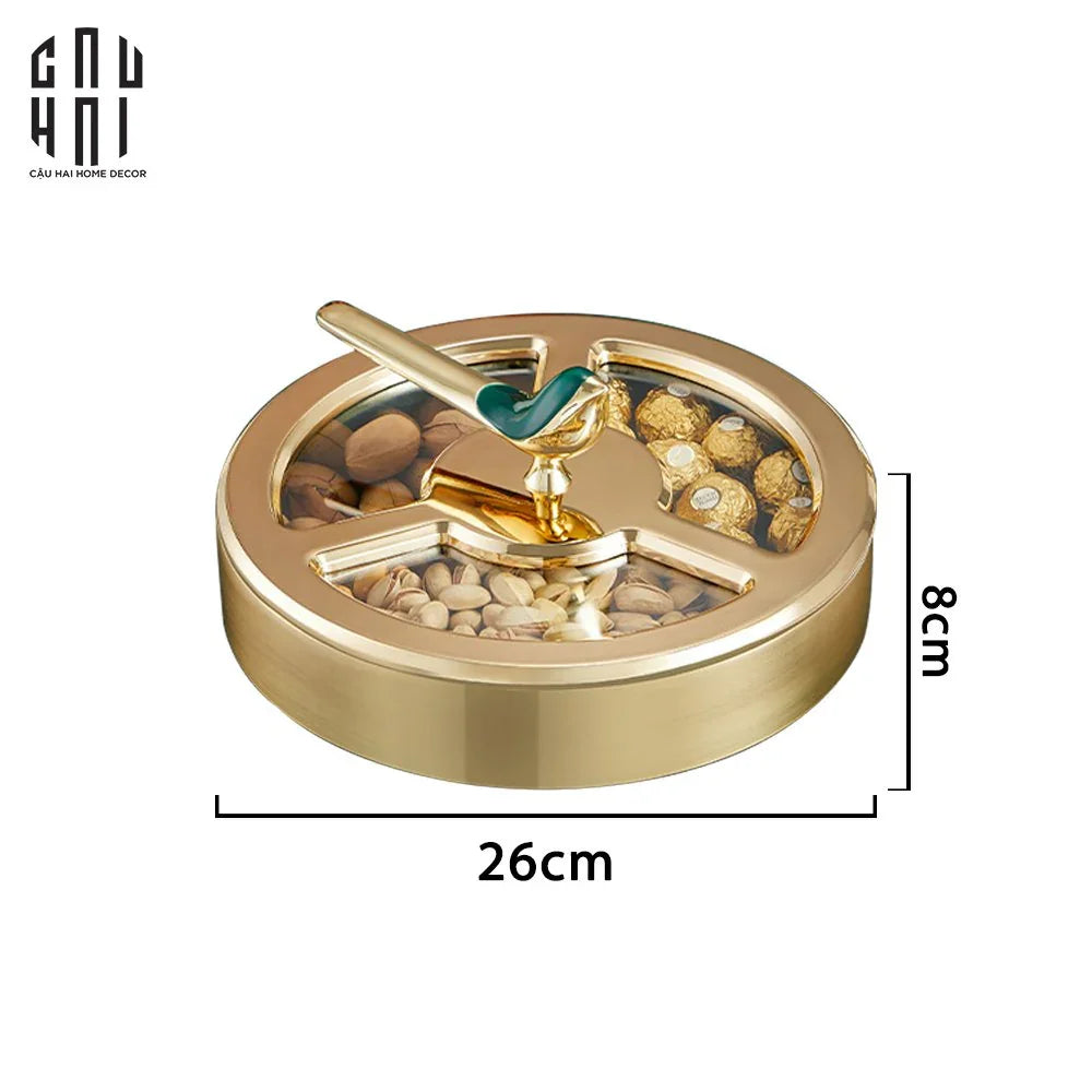 Tết Couture - Hộp Bánh Mứt Glorious Auré Oiseau Royal - CẬU HAI HOME DECOR