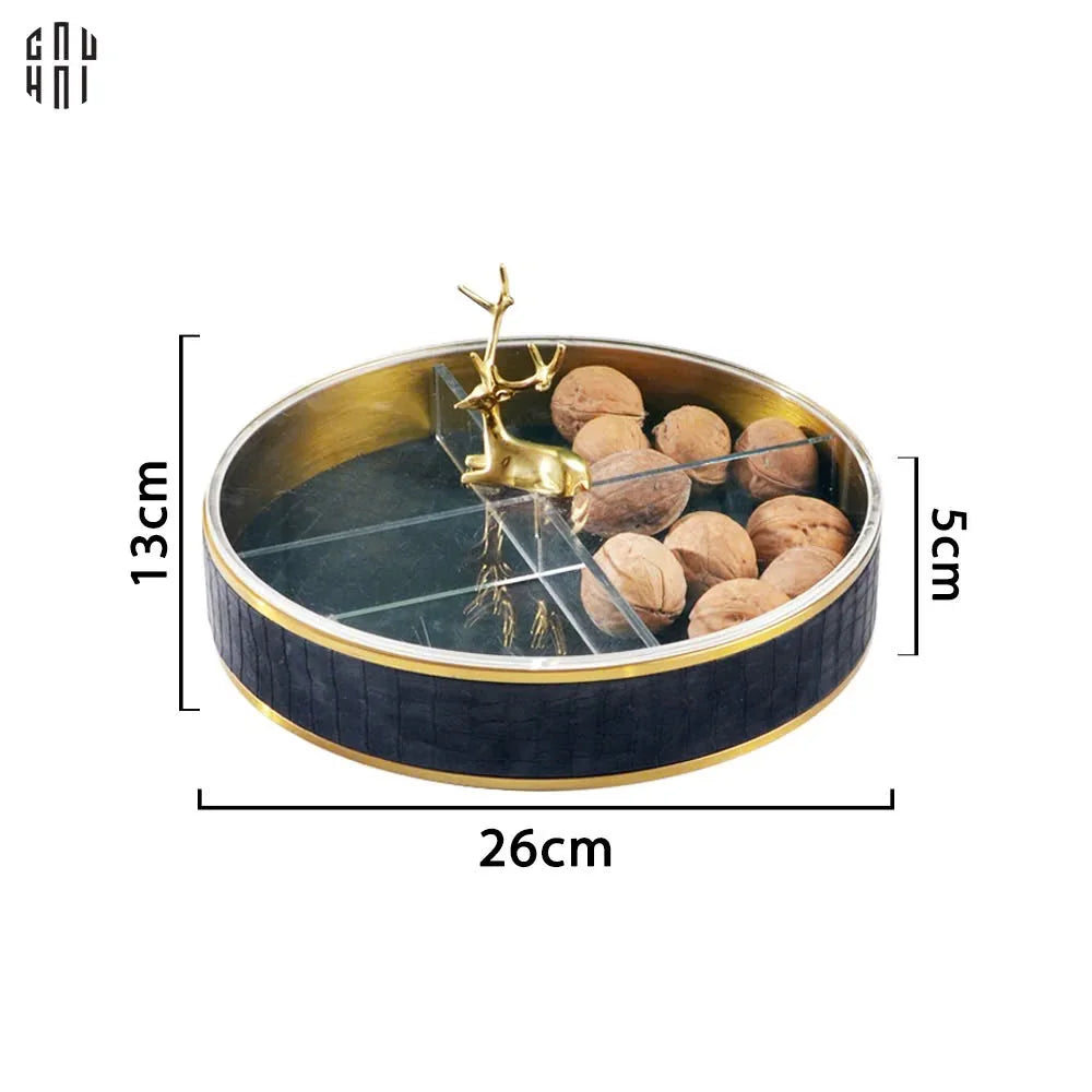 Tết Couture - Hộp Bánh Mứt Leather - Midnight Laying Alley - CẬU HAI HOME DECOR