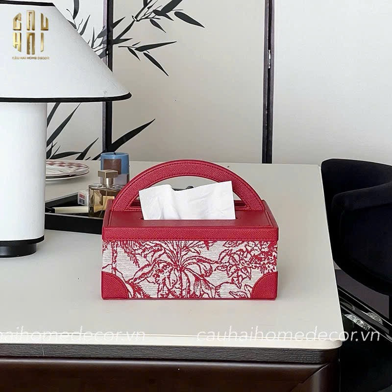 Tết Couture - Hộp Khăn Giấy Handy Multi Dious Crimson Peak - CẬU HAI HOME DECOR