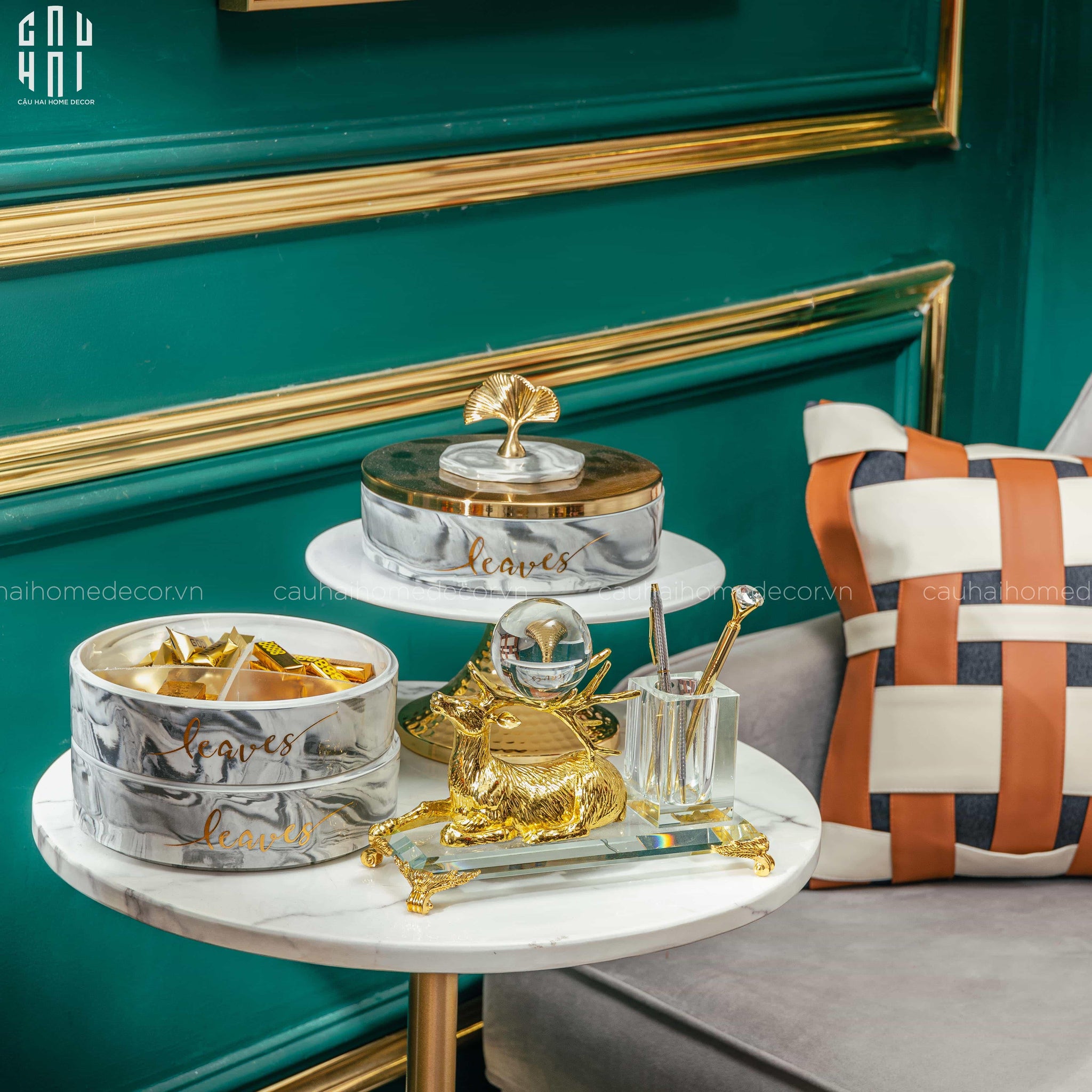 Tết Couture - Khay Bánh Mứt 3 Tầng Millen Ss25 - CẬU HAI HOME DECOR