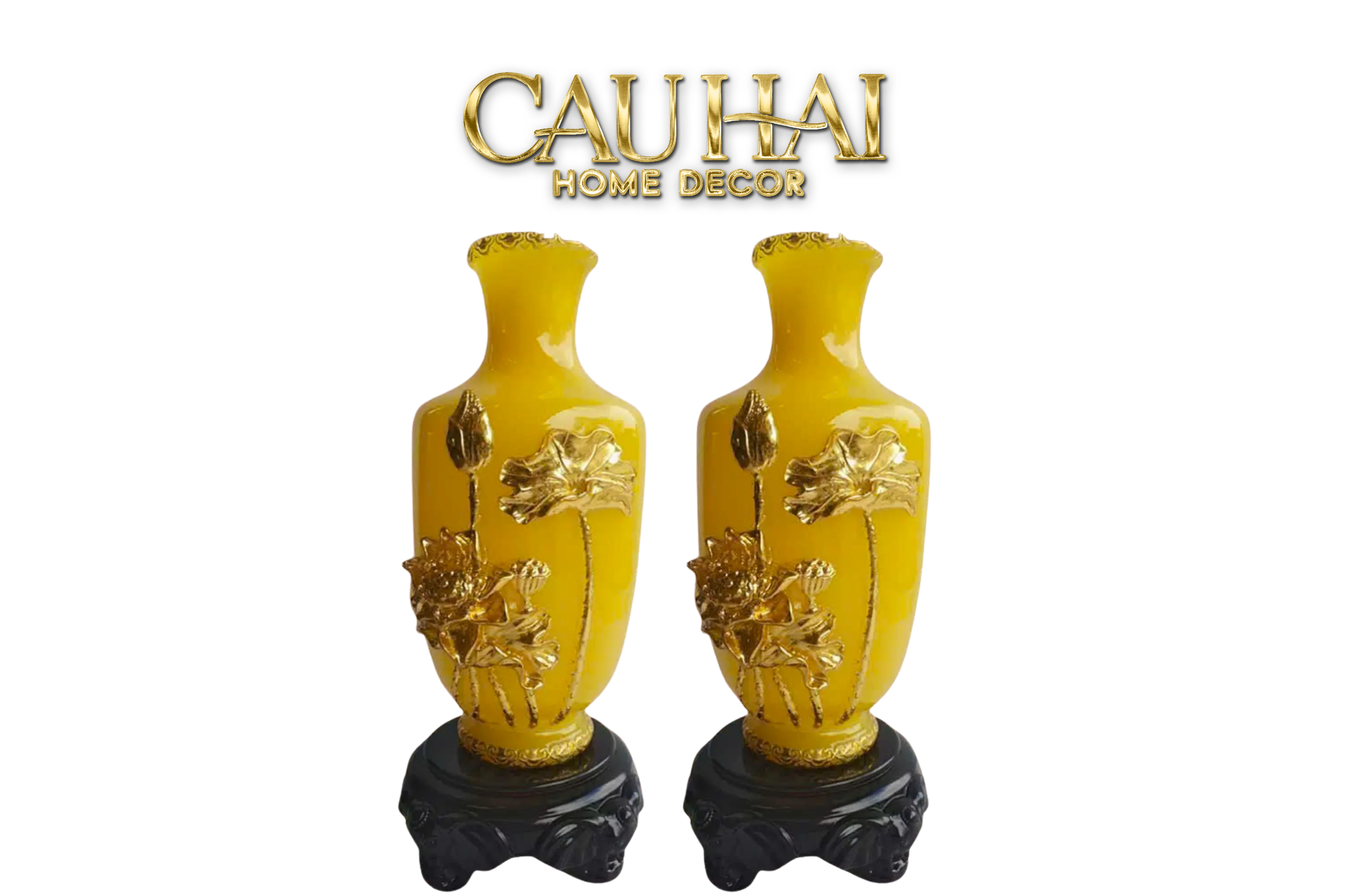 Tết Couture - Set 2 Bình Ngọc Thạch - Hoàng Liên Triều Ngọc - CẬU HAI HOME DECOR