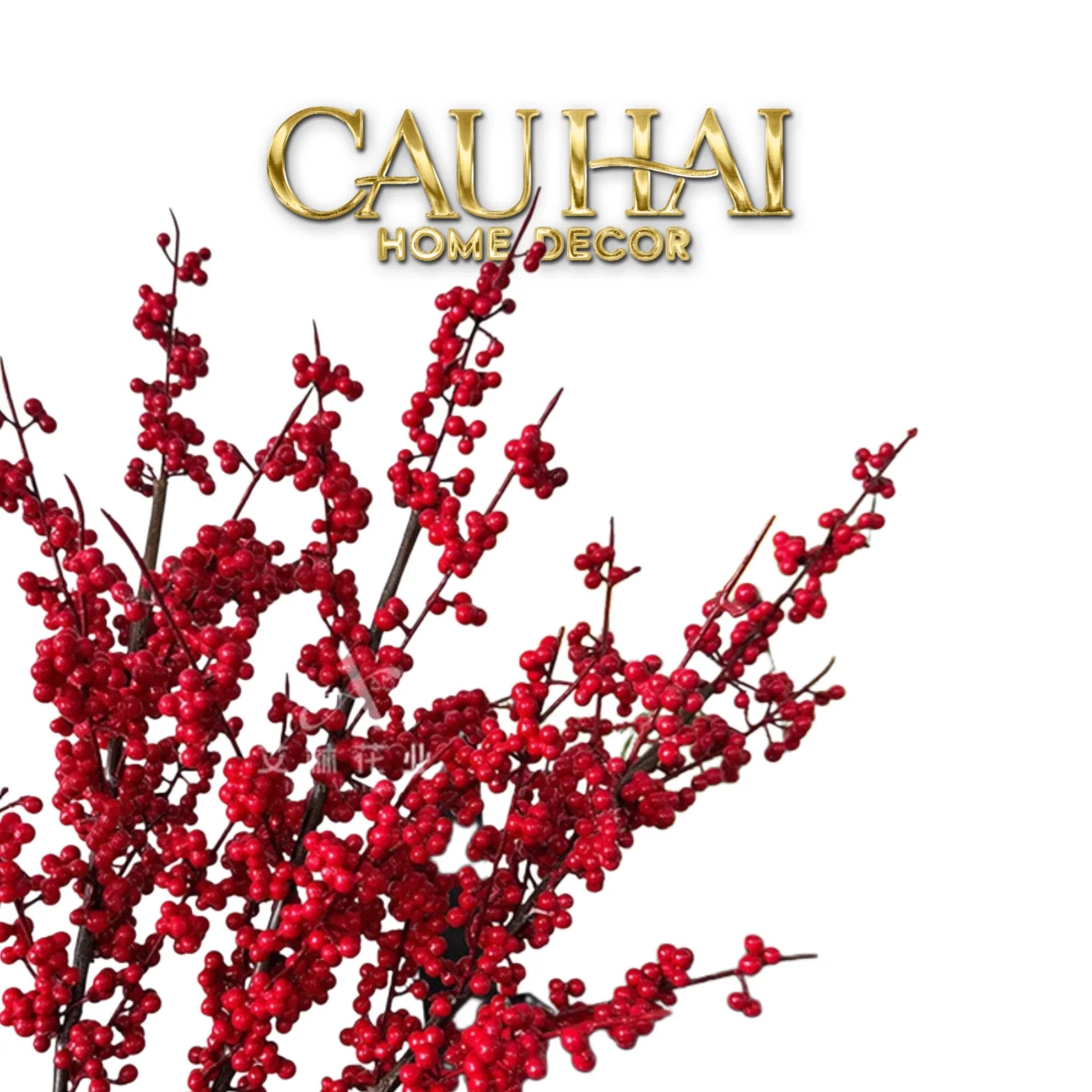 Tết Couture - Set 2 Cành Đào Đông Cát Hỷ – Silk Floral Branches-CẬU HAI HOME DECOR