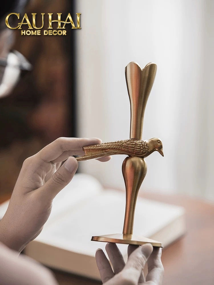 Tết Couture - Set 2 Đế Nến Brasson Bird Harmonia Candle Holders - CẬU HAI HOME DECOR