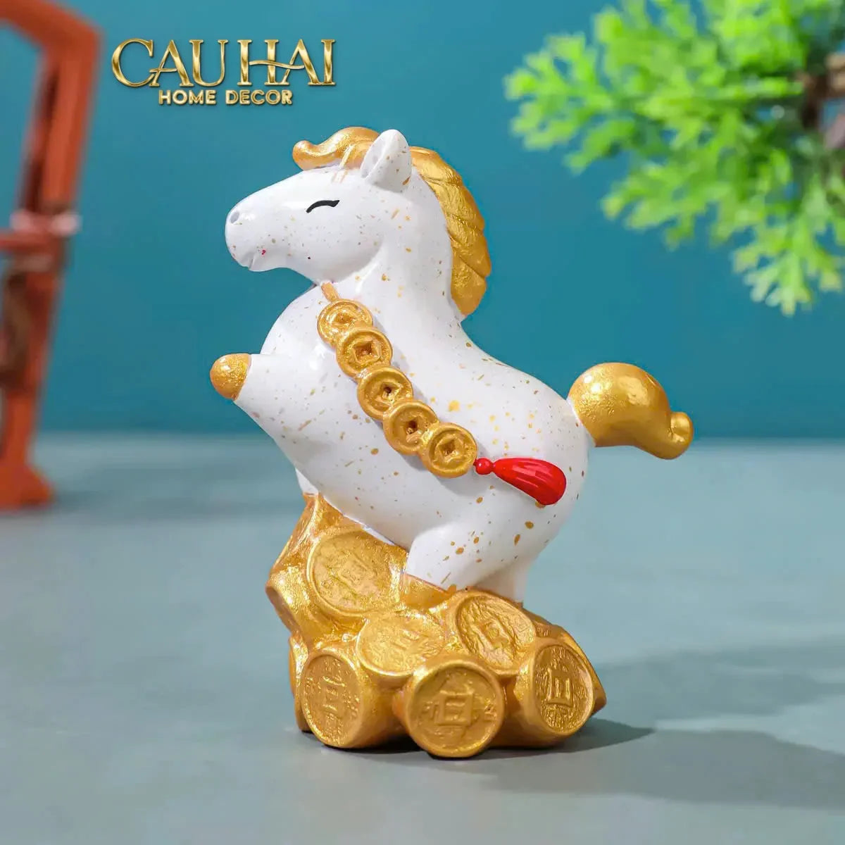 Tết Couture - Set 4 Tượng Ngựa Tứ Hỷ Silhouette du Bonheur Cheval-CẬU HAI HOME DECOR