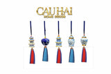Tết Couture - Set 5 Dây Treo Indochine Indigo Porcelain Charm-Trang Trí Tết-CẬU HAI HOME DECOR