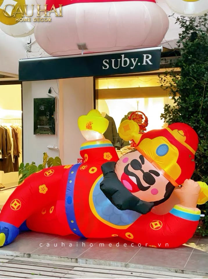 Tết Couture - Thần Tài Bơm Hơi Inflatable God of Wealth D300 - CẬU HAI HOME DECOR