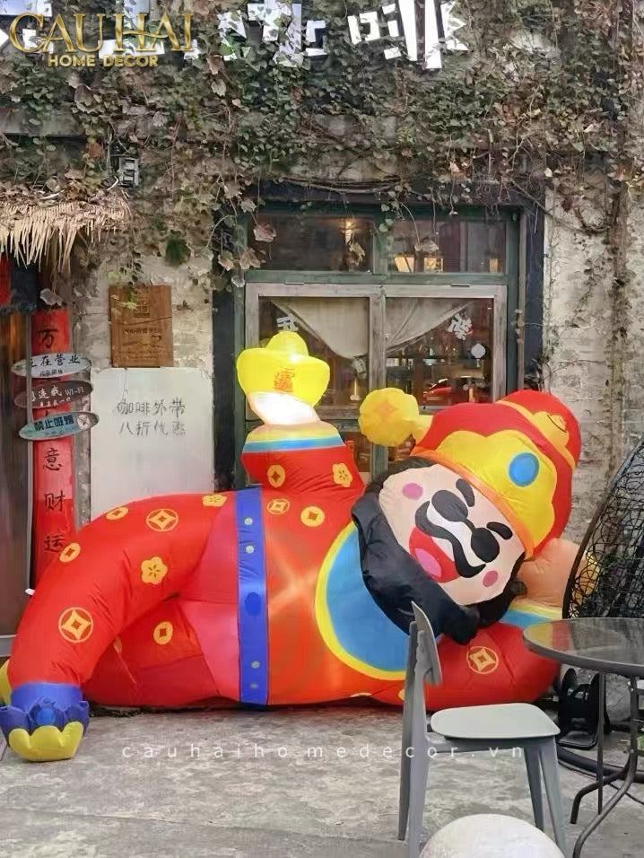 Tết Couture - Thần Tài Bơm Hơi Inflatable God of Wealth D300 - CẬU HAI HOME DECOR