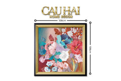 Tết Couture - Tranh Canvas Uv Gen5 Flora De Fortune Blossom Harmony 108x108-TRANH TREO TƯỜNG-CẬU HAI HOME DECOR