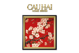 Tết Couture - Tranh Canvas Uv Gen5 Flora De Fortune Chu Sa Cát Tường 108x108 - CẬU HAI HOME DECOR