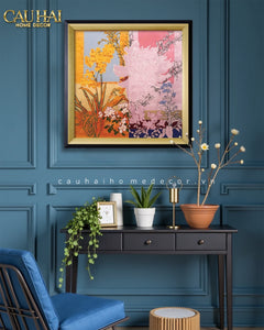 Tết Couture - Tranh Canvas Uv Gen5 Flora De Fortune Jardin Radiance 108x108-TRANH TREO TƯỜNG-CẬU HAI HOME DECOR