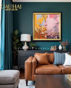 Tết Couture - Tranh Canvas Uv Gen5 Flora De Fortune Jardin Radiance 108x108-TRANH TREO TƯỜNG-CẬU HAI HOME DECOR