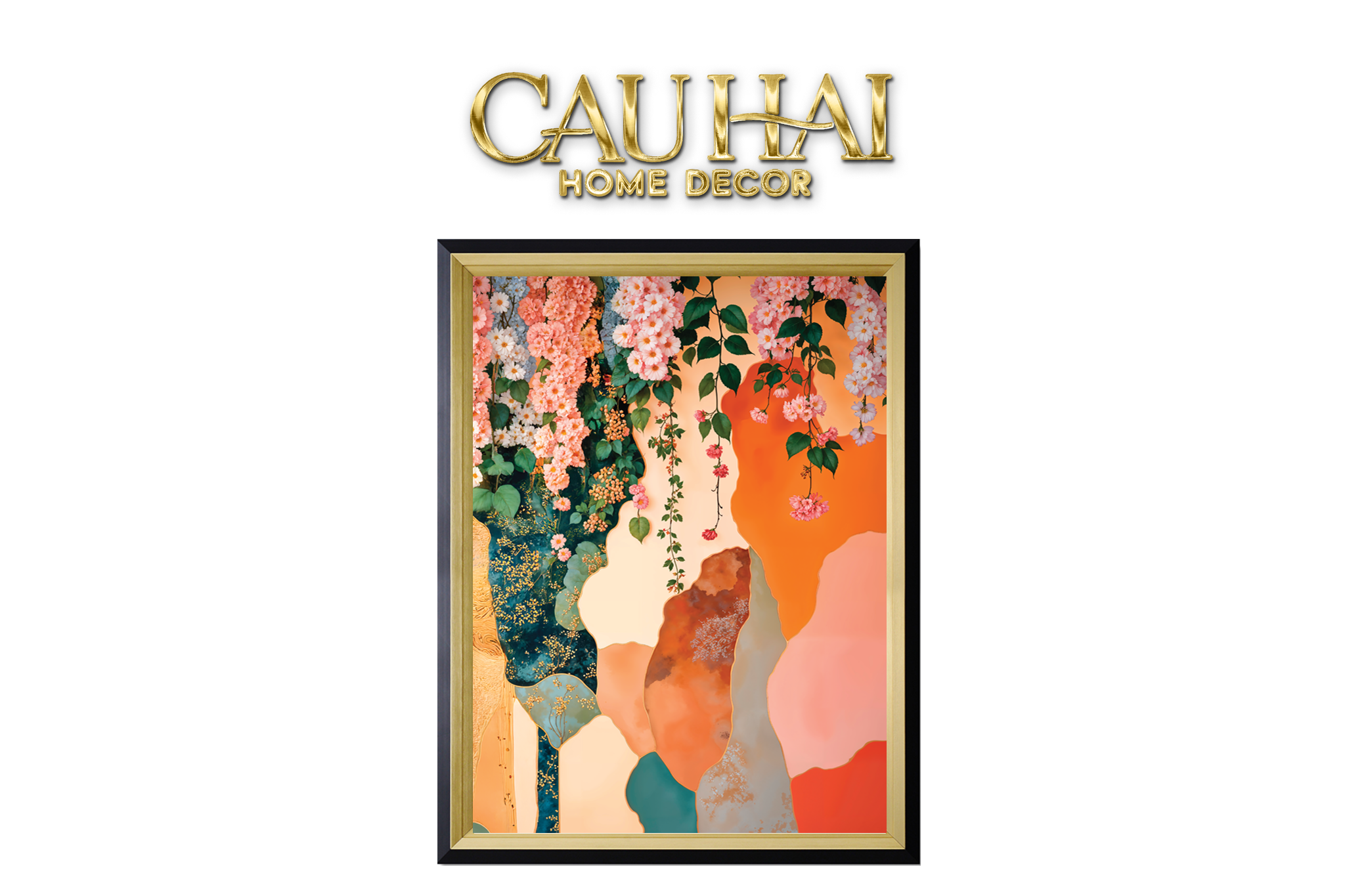 Tết Couture - Tranh Canvas Uv Gen5 Flora De Fortune Printemps Cascade 91x119 - CẬU HAI HOME DECOR