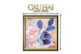Tết Couture - Tranh Canvas Uv Gen5 Flora De Fortune Serene Elegance 108x108 - CẬU HAI HOME DECOR
