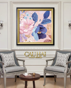 Tết Couture - Tranh Canvas Uv Gen5 Flora De Fortune Serene Elegance 108x108-TRANH TREO TƯỜNG-CẬU HAI HOME DECOR