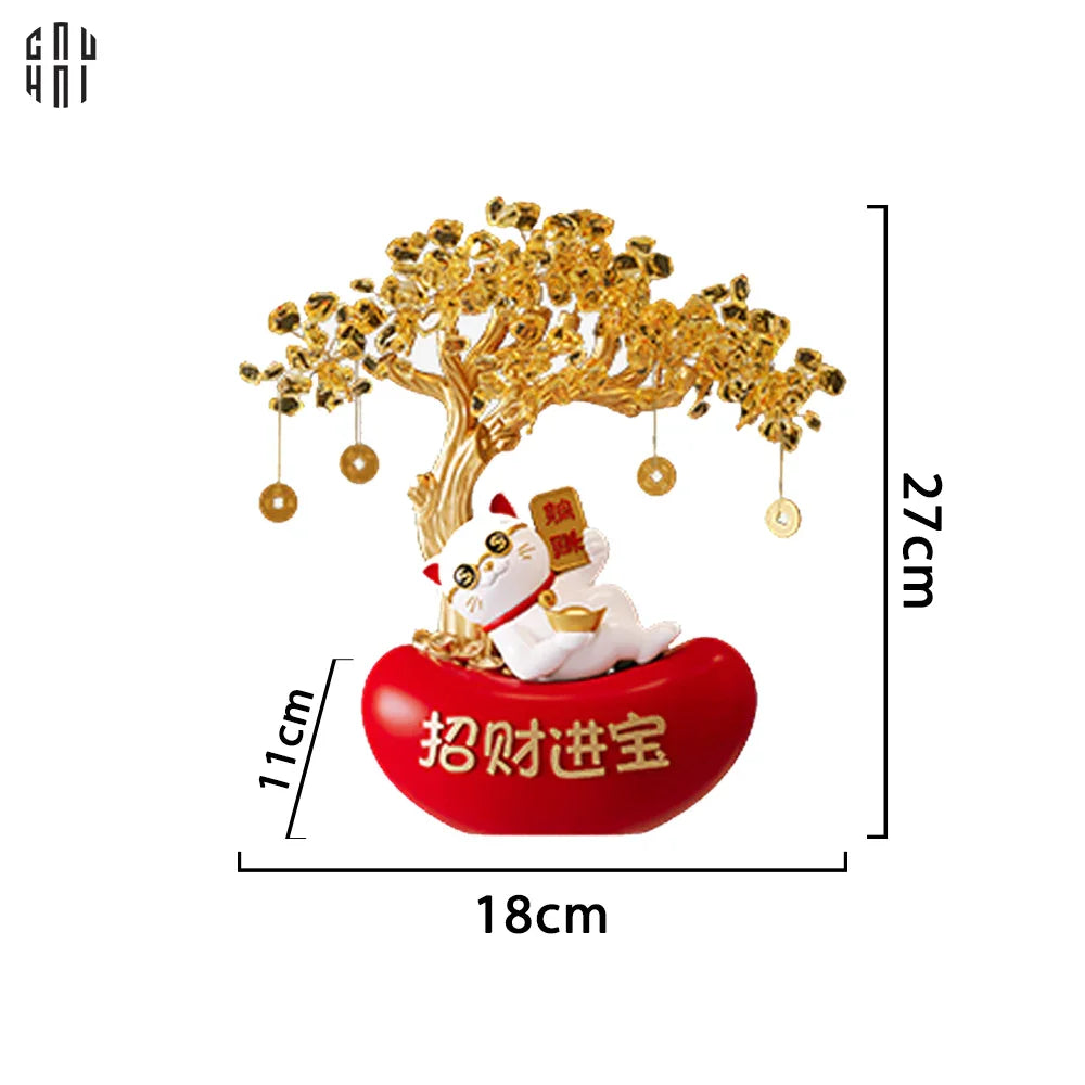 Tết Couture - Tượng Cây Phú Quý Mèo Đại Phát 27 - CẬU HAI HOME DECOR