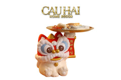 Tết Couture - Tượng Kim Lân Phúc Mãn Đường Guardian Lion Key Figurines-CẬU HAI HOME DECOR
