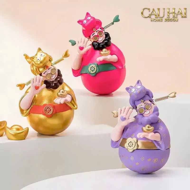 Tết Couture - Tượng Kim Thần Tài Hí Lộc-TƯỢNG TRANG TRÍ-Đối tác tại Trung Quốc theo từng đơn đặt hàng-CẬU HAI HOME DECOR